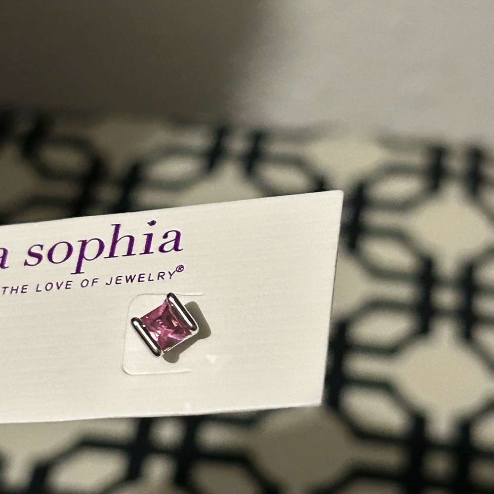 Lia Sophia Sparkling Pink Earrings - Picture 2 of 5